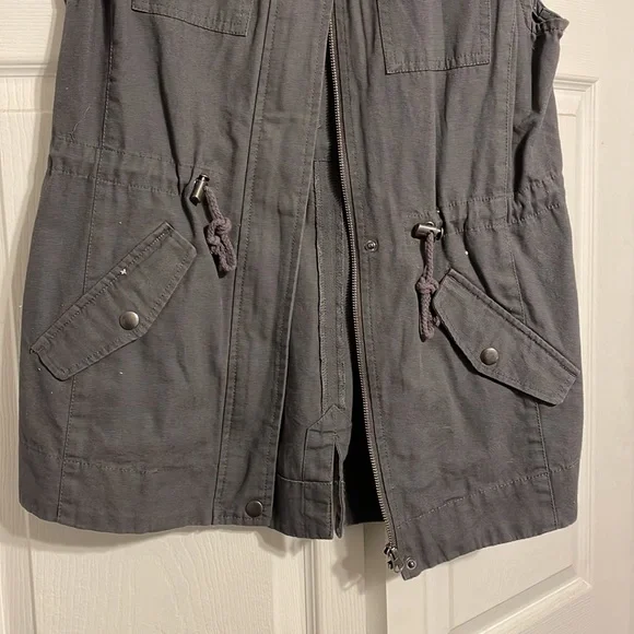 Womens utility vest, gray, small - Picture 2 of 4